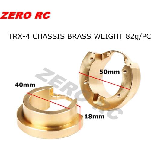TRX4 Heavy Duty Brass Internal Wheel Knuckle Weight (2) For 1/10 RC Crawler TRAXXAS Trx-4 Trx 4