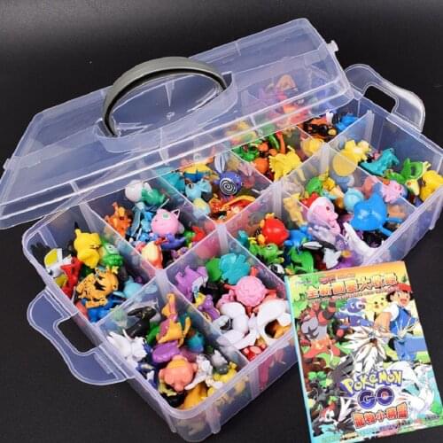TAKARA TOMY Pokemones 144 pcs Different Styles 2.5-3cm Hot Anime pokemon Action Figure Kids Christmas Halloween Gifts Model Toys