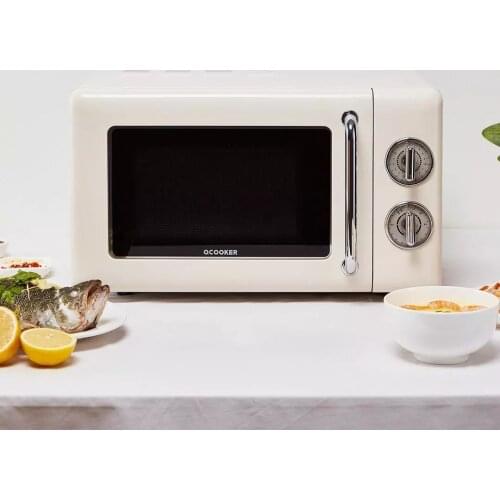 Retro turntable microwave oven 20L household turntable soaking microwave oven turntable soaking multiple anti radiation gear