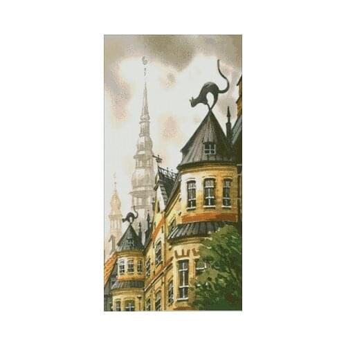 42-Ancient City Series 3 Counted Cross Stitch Kit Cross stitch RS cotton with cross stitch Magazine money