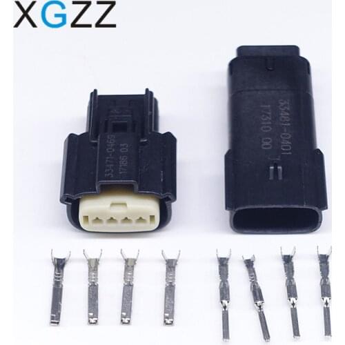 5 Sets 4 Pin Light Lamp Socket Ignition Coil Connector 33471-0469 For Ford Chevrolet Buick