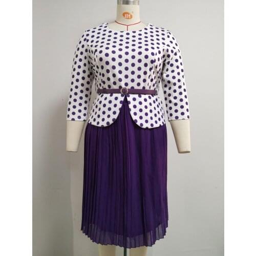 5XL 6XL Plus Size African Dresses For Women 2 Piece Set Tops And Pleated Skirt Office Lady African Women Clothes Big Size 3XL