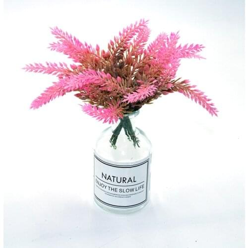 6PCS plastic lavender for scrapbook artificial plant for family wedding decoration fake plastic flower decorative flower garland