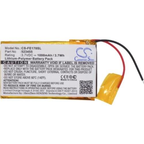 Cameron Sino 1000mAh battery for FIIO E17 E7 523455 Amplifier Battery