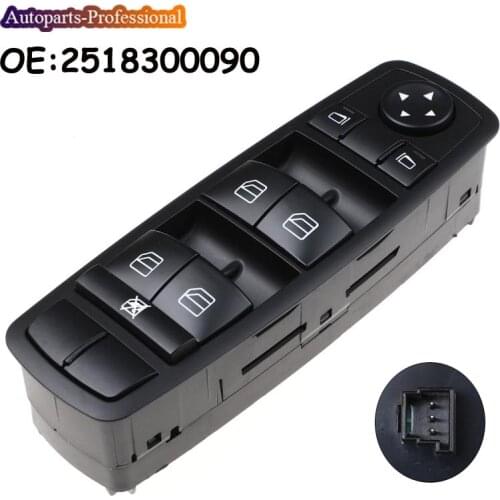 Car accessories For Mercedes W164 ML GL R Class Left Front Door Window Mirror Master Switch 2518300090 2518200110 A2518300090