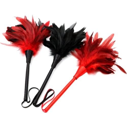 Clitoris Tick Erotic Sex Toy Spanking Bondage Slave Role Play Feather Whip Couple Flirting Adult Game Itching Feather