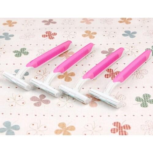 4pcs/set Unisex Manual Razor Lady Shaver Razor Leg Hair Armpit Hair Remover Female Shaver