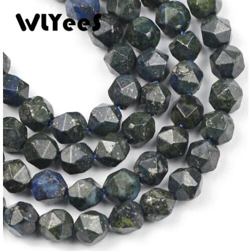 WLYeeS Natural Faceted Phoenix lapis Stone Beads Gem Loose Spacer Beads For Jewelry Making DIY Fashion Bracelet 8MM 15 inches