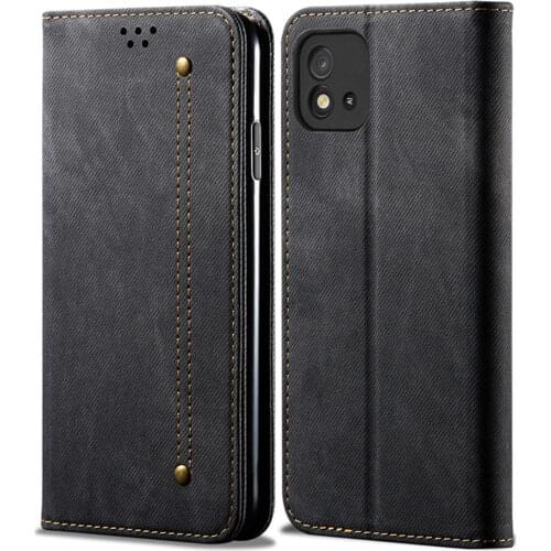 Realme C11 2021 Retro Denim Flip Case for OPPO Realme C11 C 11 Leather Wallet Case Magnetic Card Slot Cover Real Me C11 Fundas