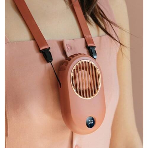 Mini USB Portable Fan Summer Neck Fan Neckband with Rechargeable Battery Small Desk Fans RoomHandheld Air Cooler Conditioner