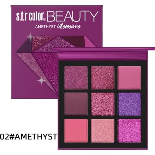 9 Colors Glitter Eyeshadow Makeup Pallete Matte Eye Shadow Palette Shimmer And Shine Diamond Eyeshadow Powder Pigment Cosmetics