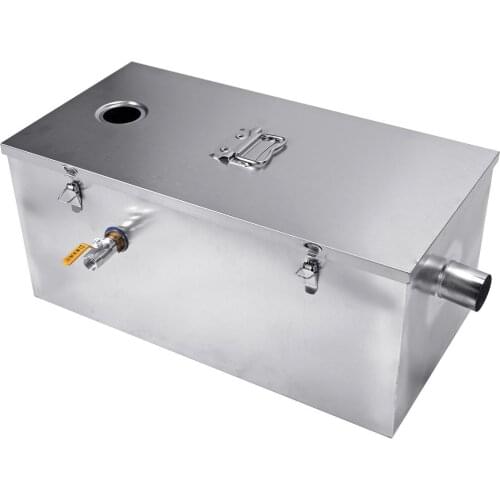 Stainless Steel Grease Interceptor Grease Trap Water Oil Trap Filter Separator Kitchen Waste Water Treatment for Restaurant Home