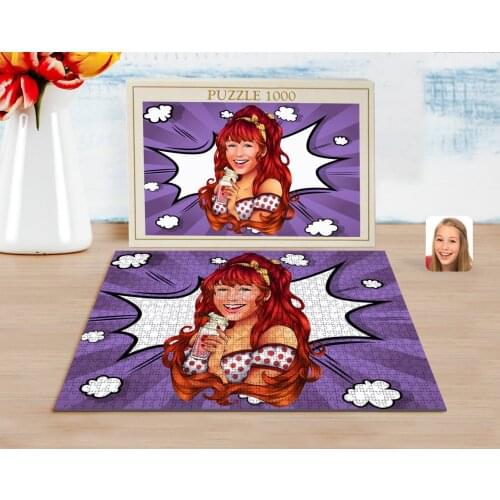 Personalized Women 'S Caricature of 1000 Piece Professional Puzzle-54