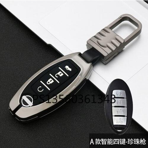 Suitable for Nissan Xuanyi key case X-Trail Teana Tiida Qashqai car key case buckle high grade