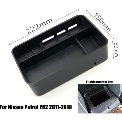 For Nissan Qashqai X-Trail T32 Rogue TERRA Navara NP300 Sylphy Sentra Pulsar Tiida II Maxima A36 Patrol Y62 Armrest Storage Box