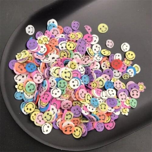 50g Smile Polymer Clay Sprinkle For Kids Diy ,Soft Clay For Craft Clay/Nail Art /Scrapbook Decoration DIY ,Filler
