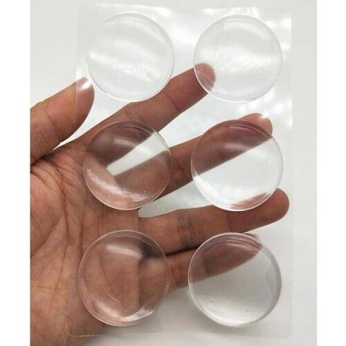 6pc Silicone stopper door handle knob protector Self-adhesive bumper stickers Silencer Crash Pad for furniture cabinet door stop