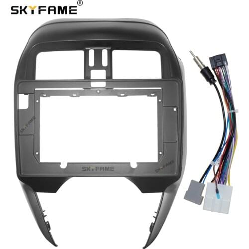 SKYFAME Car Frame Cable For NISSAN SUNNY ALMERA 2019+ Screen Dask Kit Fascia Frame