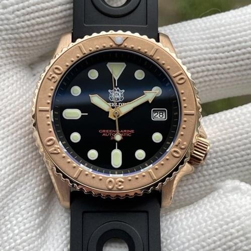 Steeldive SD1996S New Arrival 2021 Solid Bronze 200M Waterproof NH35 Automatic Dive Watch with Bronze Bezel