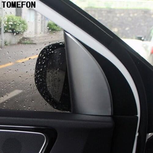 TOMEFON ABS Matte Front Window Triangle Trim Cover Window Triangle Sequin For Kia Sportage Frame For KIA Sportage 2016 2017