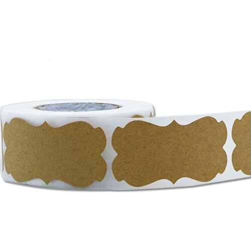 50-250pcs Blank Stickers scrapbooking labels sticker for Package and wedding decoration DIY stationery sticker 2*1.2inch