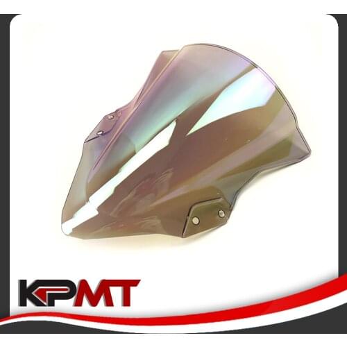 Motorcycle Windscreen Double Bubble Ninja400 Ninja250 18 19 Windshield For Kawasaki Ninja 400 250 2018 2019