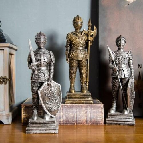 VINTAGE RESIN ROMAN SOLDIERS HOME DECTOR ORNAMENTS BAR CAFE DEN WINDOW DISPLAY DECORATION HOME DECOR ACCESSORIES