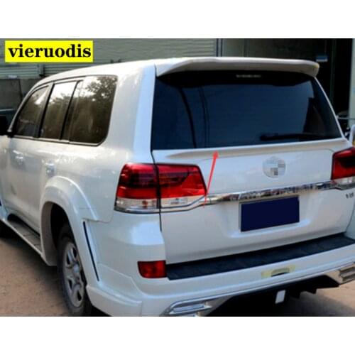 For Toyota Land Cruiser FJ200 LC200 2016 2017 2018 Rear Middle Spoiler ABS Material Primer Color Trunk Tail Wing Spoiler