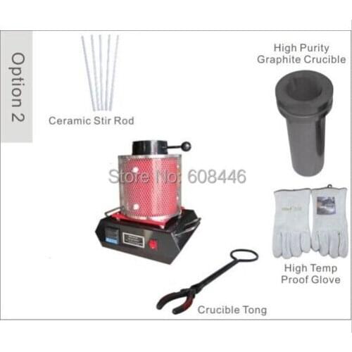 Automatic Digital Melting Furnace 2KG for Melt Scrap Silver & Gold MF-2000 Two