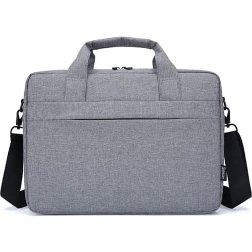 Large Capacity Zipper Laptop Handbag Waterproof Briefcase for 15.6 inch Notebook Unique Inlaid Design Can Fixe on Luggage Case