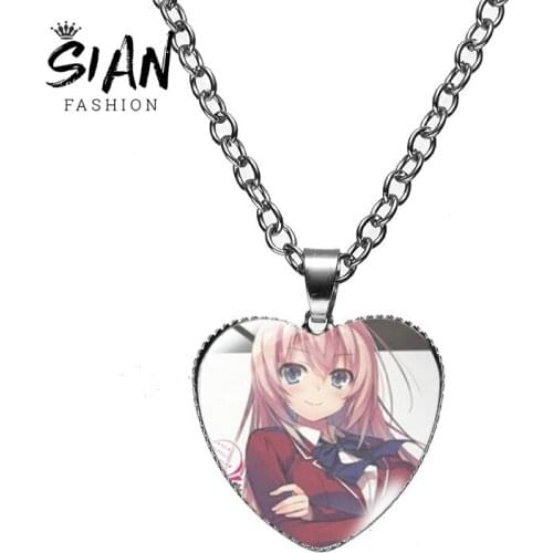 SIAN Classroom Of The Elite Janpan Anime Pendant Necklaces Jewelry Metal Glass Face Choker ​For Women Gift Hot Seller Accessorie