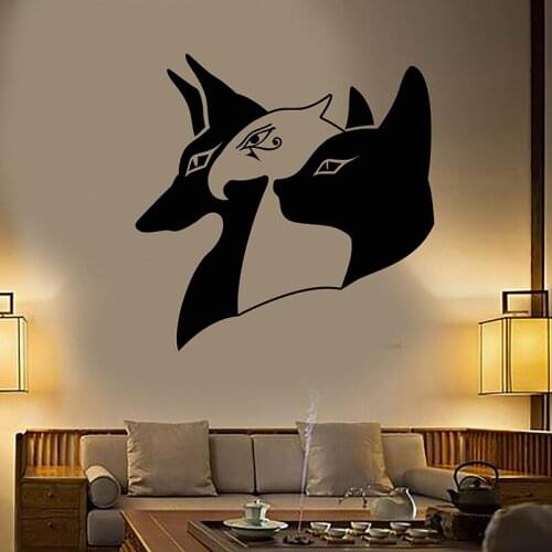 Ancient Egypt Egyptian Gods Anubis Horus Bastet vinyl wall sticker home decor living room decal diy art mural wallpaper gift
