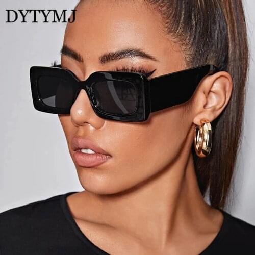 DYTYMJ Square Sunglasses Women Big Frame Luxury Brand Glasses Women Gradient Shades for Women/Men Vintage Oculos De Sol Mujer