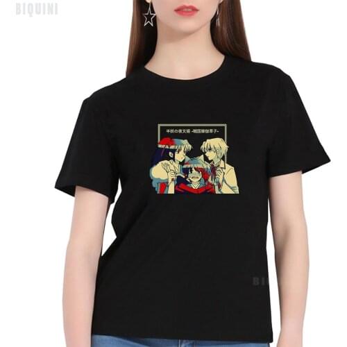 Anime T Shirt Graphic Tees Yashahime Princess Half Demon 100% Cotton Aesthetic Clothes 2021 Summer Y2k Short Sleeve Print Casual