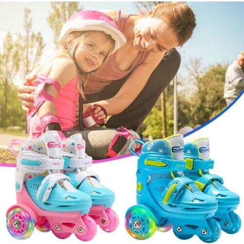 Skates For 2-8 Year Kids Skates Rollerskates Kids Skates Shoes Wheels Adult Roller Skate Kids Boys Skate Adjustable