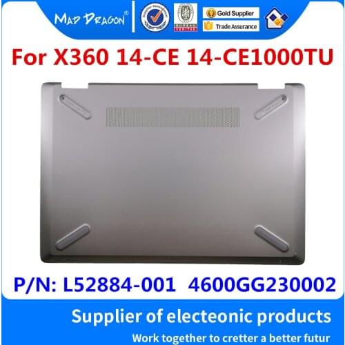 Laptop NEW original Bottom Base Bottom Cover Assembly Silver D shell for HP Pavilion X360 14-CE 14-CE1000TU L52884-001