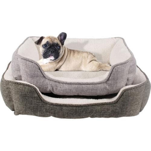 Dog Bed Pet Cat Luxury Dog House wholesale Soft Sofa Waterproof Nest Cashmere Bed Warming Bottom Soft Fleece Warm Cat Bed House