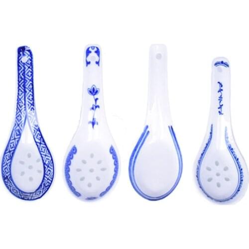 Spoon Small Spoon Tableware Spoon Jingdezhen Blue And White Porcelain Spoon Ceramic Traditional Chinese Underglaze Restaurant Ho