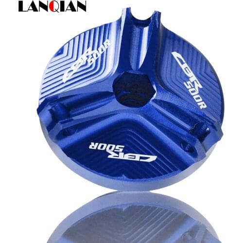 Motorcycle CNC Engine Oil Filter Cup Plug Cover Screw Engine Oil CUP FOR HONDA CBR500R CBR 500R 2013 2014 2015 2016 2017 2018