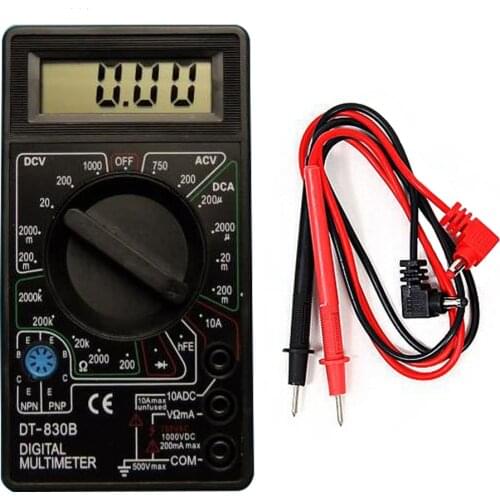 Mini Digital Multimeter Handheld Multimeter AC/DC Voltmeter Ammeter Electrician Instrumentation