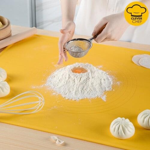 3 In 1 Multifunctional Food Grade Silicone Dough Kneading Pad and Dough Cutter Dough Roller Rolling Stick Cake Tools