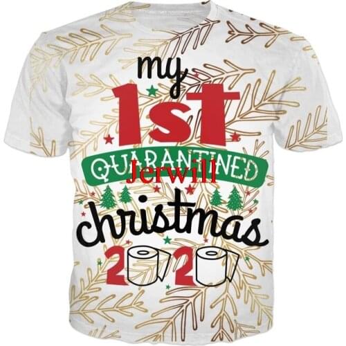 My 1st Quarantined Christmas 3D Printe T-shirt Men/women Harajuku Style Streetwear Short Sleeve Top Tshirt