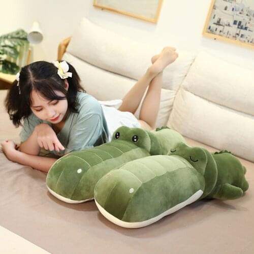 Cartoon Crocodile Soft Plush Toy Long Plushie Body Pillows Sofa Bed Decorative for Living Room Kids Stuffed Toys Lovely Gifts