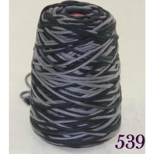 1X400g soft sell high quality 100% cotton hand-woven yarn Black Gray cone 422-539