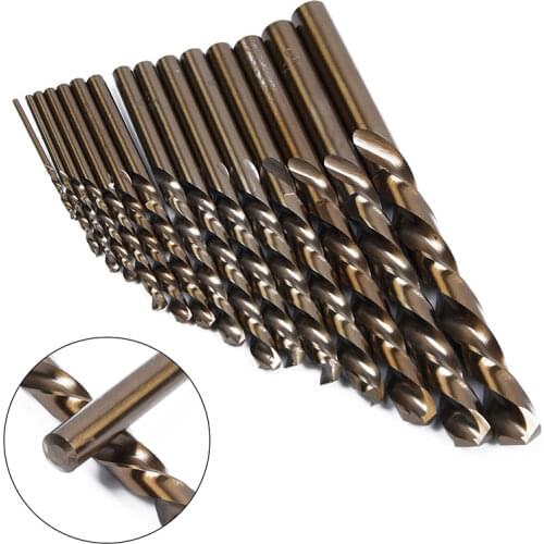 M35 1.0-13mm 25pcs Cobalt Drill Bit Set High Speed Steel HSS-CO Twist Drills Bit For Metal Wood Working Power Combination Tools
