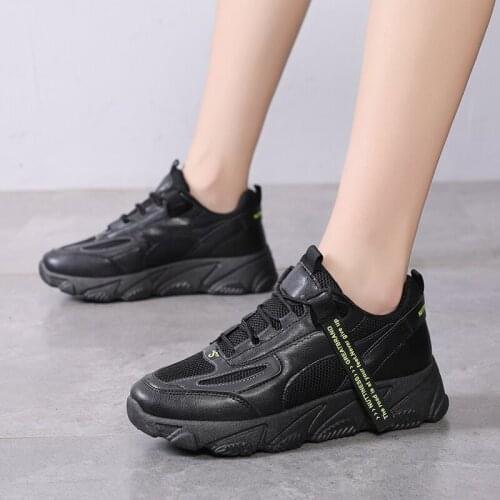 2020 new Women Shoes Fashion reflective Vulcanized Shoes Mesh Casual Low-top Lace-up Comfortable Sneakers zapatos mujer U21-07