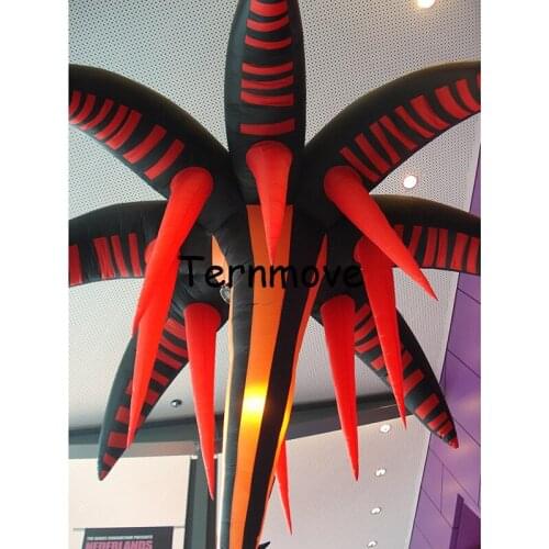 New design inflatable flower replica,led flower model with colorful led light for party decoration,stage decoration flower