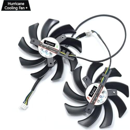 Brand New Original 2Pcs/lot 85mm FD7010H12S 12V 40mm Replacement Graphics Video Card Fan for HD 7790 7850 7870 7950 6790 6850