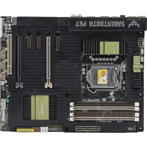 Original motherboard for ASUS SaberTooth P67 LGA 1155 DDR3 32GB for i3 i5 i7 P67 Desktop motherborad Free shipping