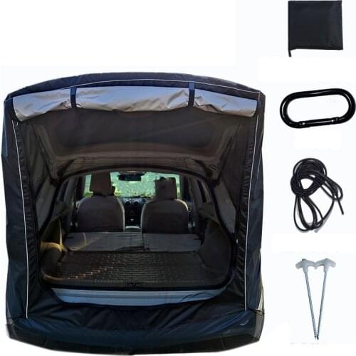 Car Trunk Tent SUV Universal Self-Driving Car Tail Extension Tent Outdoor Camping Rain and Sun Shade Awning Tent